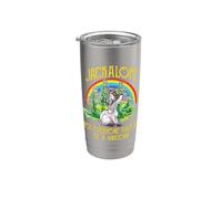 Jackalope Not Everyone Has To Be A Unicorn Rainbow Camping Bicchiere termico in acciaio inox doppia parete