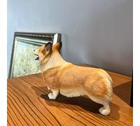 JACKANNA Schleich Animali Statua decorativa, Schleich Cane in miniatura da collezione per cani, statuetta realistica, decorazione per la casa, poliresina (Welsh Corgi)