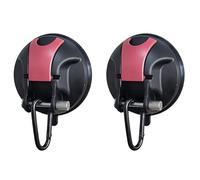 JACKANNA Set di 2 ventose da campeggio, con gancio a ventosa, extra forte fino a 20 kg, supporto a ventosa multifunzione con fissaggio (2 pezzi)