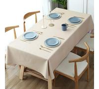 JACKANNA Tovaglia in PVC impermeabile e resistente all'olio, antiscottatura, lavabile, per tavolino da caffè, in plastica rettangolare con rinforzo, tovaglioli per pic-nic e feste, design Wipe Clean