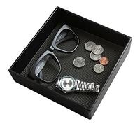 JackCubeDesign Gomma Raschietto per dita in plastica Vassoio portaoggetti Vassoio portaoggetti Cosmetic Stationery Organizer Catch-All per chiavi, telefono, portafoglio, monete, gioielli (Nero) MK206A