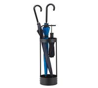 JackCubeDesign Portaombrelli in acciaio Portaoggetti per portaoggetti salvaspazio per porta anteriore (nero) - MK444A