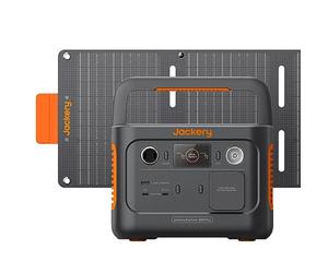 Jackery Centrale Elettrica Portatile Explorer 300 Plus con pannello solare da 40W, per alimentazione di emergenza/campeggio/caravan/a casa