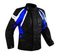 Enduro Giacca Moto Turismo Touring Off Road Cordura Impermeabile Blu
