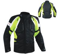 Jacket CE Armored Quality Waterproof Motorbike Motorcycle Thermal Fluo 3XL