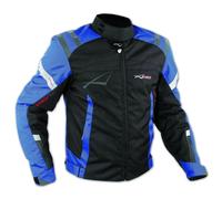 Giacca Sport Touring Tessuto Moto Cordura CE Protezioni Sfoderabile Blu