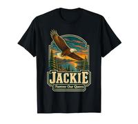 Jackie And Shadow Eagle Forever Our Queen Bird Lover Tributo Maglietta