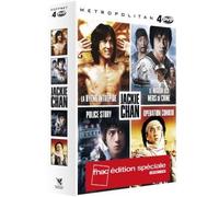 JACKIE CHAN COFFRET 4 FILMS : LA HYENE INTREPIDE, LE MARIN DES MERS DE CHINE, POLICE STORY, OPERATION CONDOR
