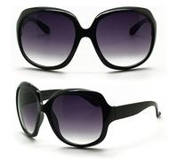 Jackie O Occhiali da Sole Jackie Kennedy Nero Brillante UV