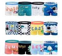 JackLoveBriefs 12 Pezzi Boxer Shorts Bambino （6-8 Anni） Multicolore，Dimensione:XL