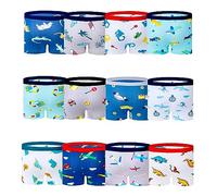 JackLoveBriefs 12 Pezzi Boxer Shorts Bambino （8-10 Anni） Multicolore，Dimensione:140(XXL)