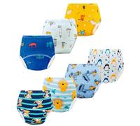 JackLoveBriefs Mutandine Apprendimento Bambini Intima per Bambini Cotone 4-5 Anni Multicolore，Dimensione:L