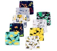 JackLoveBriefs Ragazzi Intimo Boxer Pantaloncini Cotone 9 Pezzi, 9-10 Anni,Multicolore，Dimensione:150