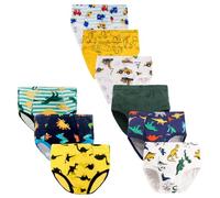 JackLoveBriefs Slip Bambino Ragazzo Mutande in Cotone 6-7 Anni,Pacco da 9,Multicolore,Dimensione:130