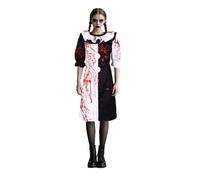 Jackolume Art The Clown Costume per adulti, costume spaventoso da clown assassino da donna, vestito sanguinante per Halloween, cosplay, terrificante horror Dress Up