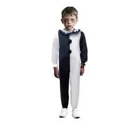 Jackolume Art The Clown Costume per bambini, ragazzi e ragazze, spaventoso costume da clown killer costume cosplay tuta Halloween terrificante horror outfit Dress Up set completo