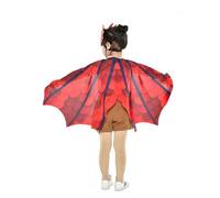 Jackolume Costume da dinosauro per bambini, set di maschere con ali di drago, mantello T Rex con maschere, per Halloween, compleanno, martedì grasso, cosplay, accessorio per travestimento