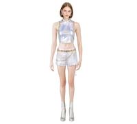 Jackolume Kpop - Costume da Super Star di Rumi, per adulti, per cosplay, set completo con accessori per donne