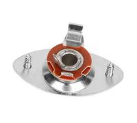 Jackplate Ovale Incassata per Chitarra Elettrica, Lega di Rame | Argento, Ricambio Facile da Installare, Placca Uscita Jack per Strumento