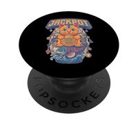 Jackpot Lucky Cat Third Eye Maneki Neko Koi Fish Fortune PopSockets PopGrip Adesivo