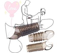 - Jackson Anello da Uomo 2 Pezzi Manica Lunga in Silicone Liquido Super Morbido