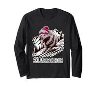 Jackson Cute Cartoon Graphic per gli appassionati di sci Wyoming Maglia a Manica