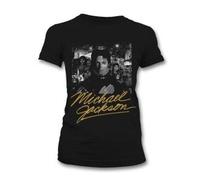 Jackson,Michael - T-Shirt-(S)-Bw Cover Gold Signature