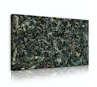 Jackson Pollock Astratto Tela Wall Art Full Fathom Five (1947) Espressionismo Drip Painting Opera d'arte per soggiorno Decor 50x85cm telaio interno