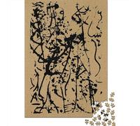 Jackson Pollock Puzzles museo, dipinto Puzzle Impegnativi, Rompicapo arte, Puzzle in Legno Per Giochi Educativi Decorazioni, La Casa Regalo 1000pcs
