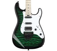 Jackson USA Signature Adrian San Dimas SDQM MN Transparent Green Burst - Chitarra elettrica