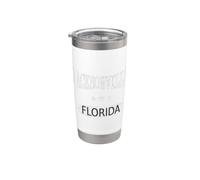 Jacksonville Florida vintage Bicchiere termico in acciaio inox doppia parete
