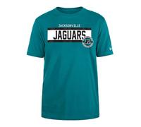 Jacksonville Jaguars New Era cap NFL Regular t-Shirt ad Alta densità Serigrafia Grafica Frontale Originale Colore della Squadra Unisex Turchese