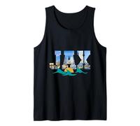 Jacksonville, Orizzonte, Città, Dentro, Grassetto, Lettere, Jax, Florida Canotta