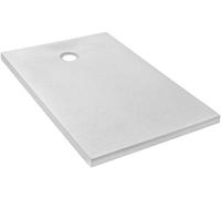 Jacob Delafon E62306-WPM Piatto Doccia Extra Piatto IPSO 140 x 90 x 4 cm Made in France e Garanzia 10 anni, Bianco Opaco Texture Pietra