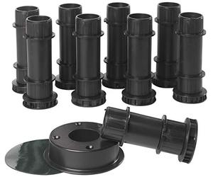 Jacob Delafon E62752-00 - Kit per rialzare il Recever, 14 piedi, 140-160 cm, colore: Nero