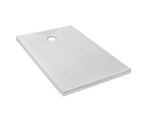 Jacob Delafon - Piatto doccia extra piatto IPSO - Fabbricazione francese - Materiali riciclati - Senza Molla - Antiscivolo e Antimicotico - 120 x 80 x 3,5 cm - Texture pietra, bianco opaco - E62303