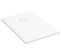Jacob Delafon - Piatto Doccia Extraplat Struktura - 100 x 70 cm - Gel Coat Neoroc Ultra resistente - Antiscivolo PN24 - Superficie pietra naturale antibatterica - bianco Gypse - E62802-SS2
