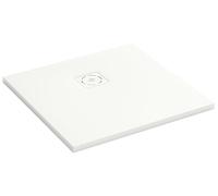 Jacob Delafon - Piatto Doccia Extraplat Struktura - 80 x 80 cm - Gel Coat Neoroc Ultra resistente - Antiscivolo PN24 - Superficie in pietra naturale antibatterica - Bianco Gypse - E62800-SS2