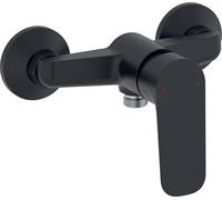 JACOB DELAFON Rubinetto da parete per doccia, miscelatore monocomando per doccia del bagno, a risparmio idrico, facile installazione, colore nero