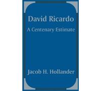 Jacob H Hollander David Ricardo (Tascabile)