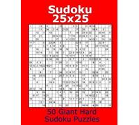 Jacob James Sudoku 25x25 50 Giant Hard Sudoku Puzzles (Tascabile)