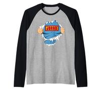 Jacob Name Superhero Gift for Boys Named Jacob Maglia con Maniche Raglan