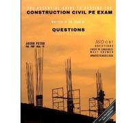 Jacob Petro The Essential Guide to Passing the Construction Civil PE (Tascabile)