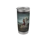 Jacob Wrestling con l'angelo di Gustave Dore (1866) Bicchiere termico in acciaio inox doppia parete