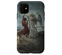 Jacob Wrestling con l'angelo di Gustave Dore (1866) Custodia per iPhone 11