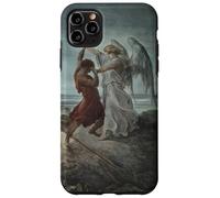 Jacob Wrestling con l'angelo di Gustave Dore (1866) Custodia per iPhone 11 Pro Max