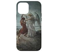 Jacob Wrestling con l'angelo di Gustave Dore (1866) Custodia per iPhone 12 mini