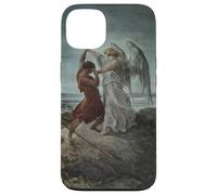 Jacob Wrestling con l'angelo di Gustave Dore (1866) Custodia per iPhone 13