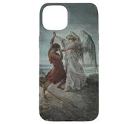 Jacob Wrestling con l'angelo di Gustave Dore (1866) Custodia per iPhone 15 Plus