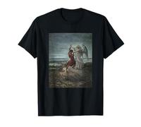 Jacob Wrestling con l'angelo di Gustave Dore (1866) Maglietta